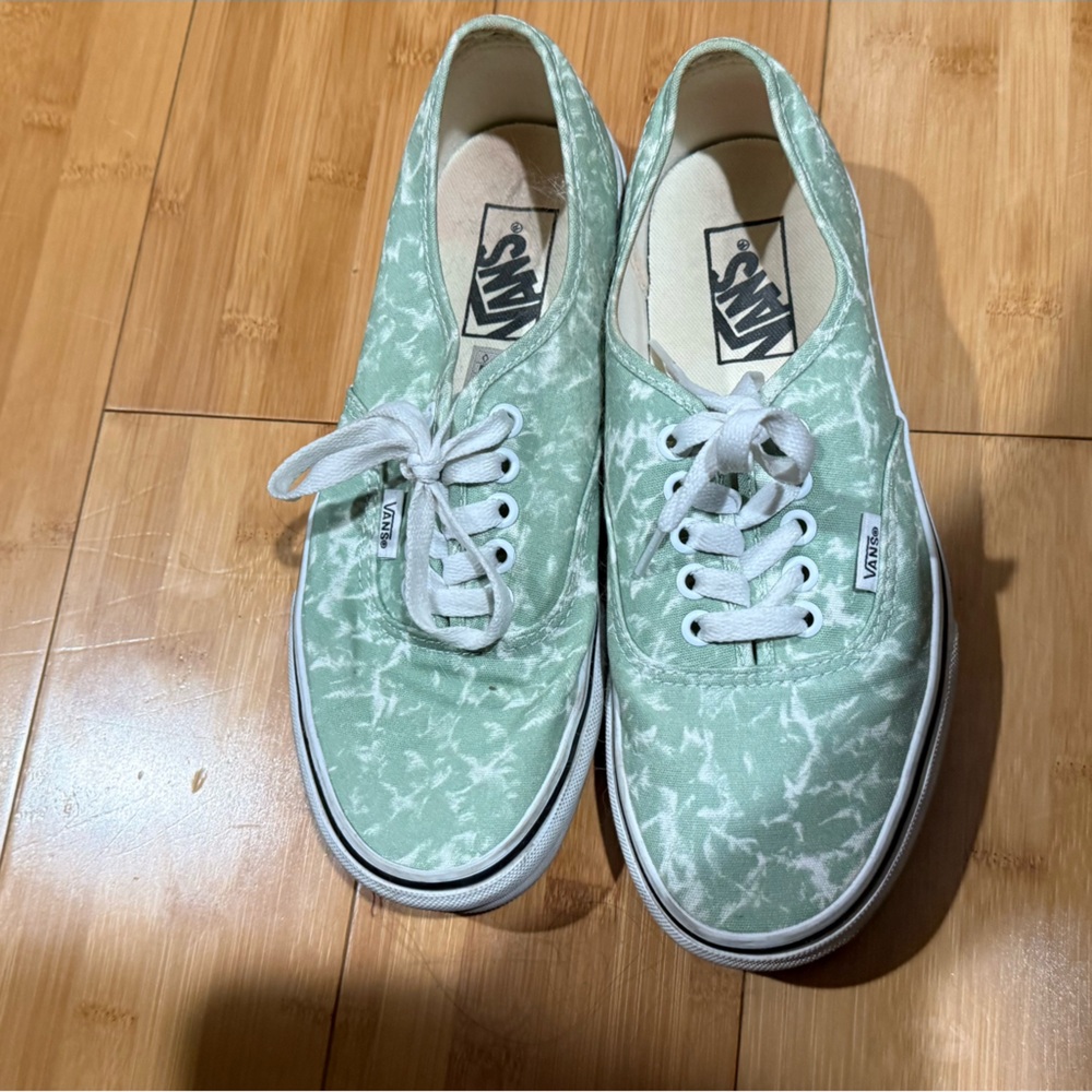 Vans Mint Green Canvas Sneakers